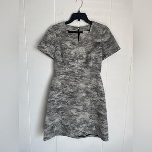 JASON WU Dress Women 6 Gray Silk Linen Resort 2015 USA Made Sheath Cocktail